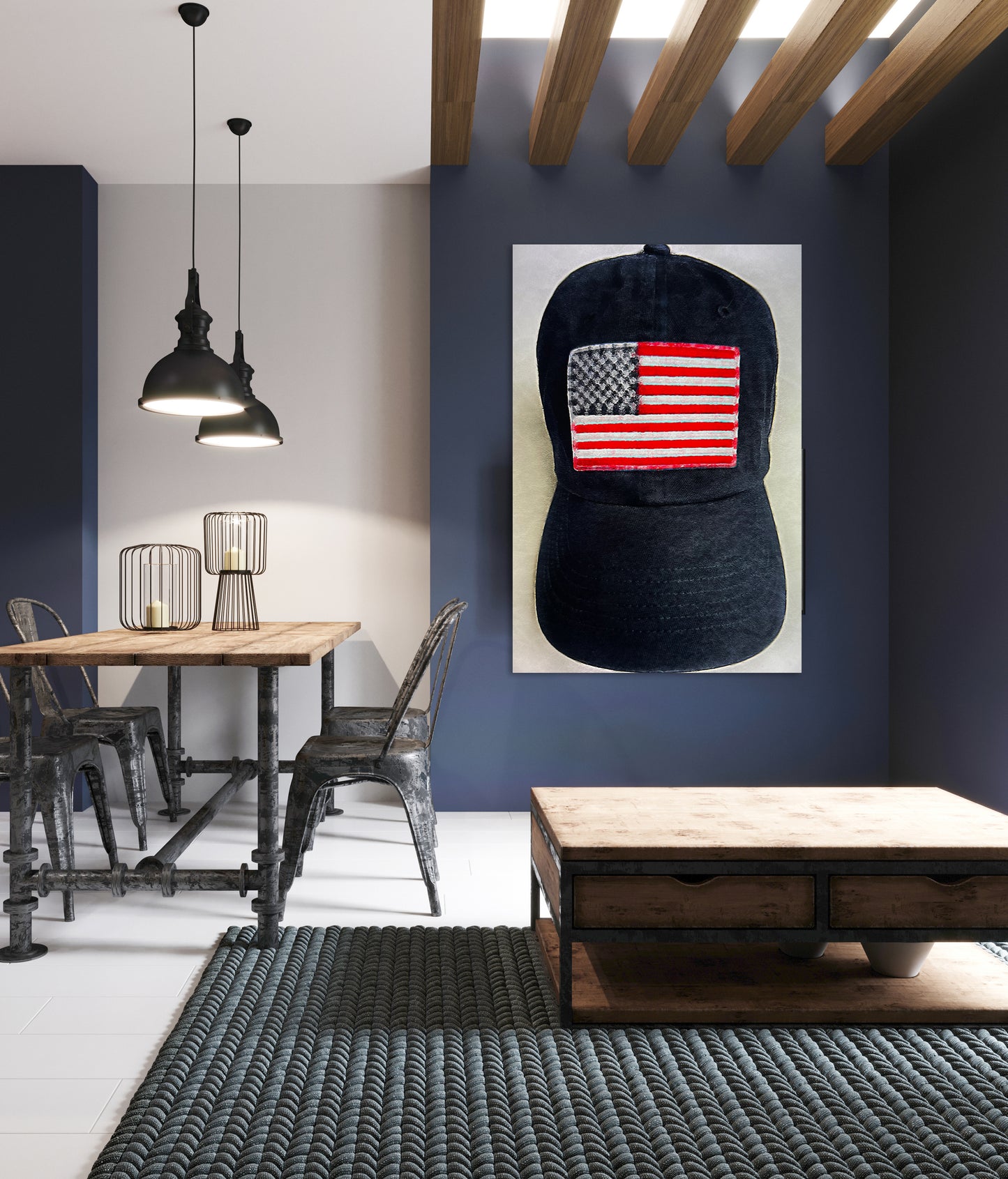 THE AMERICAN FLAG BLUE